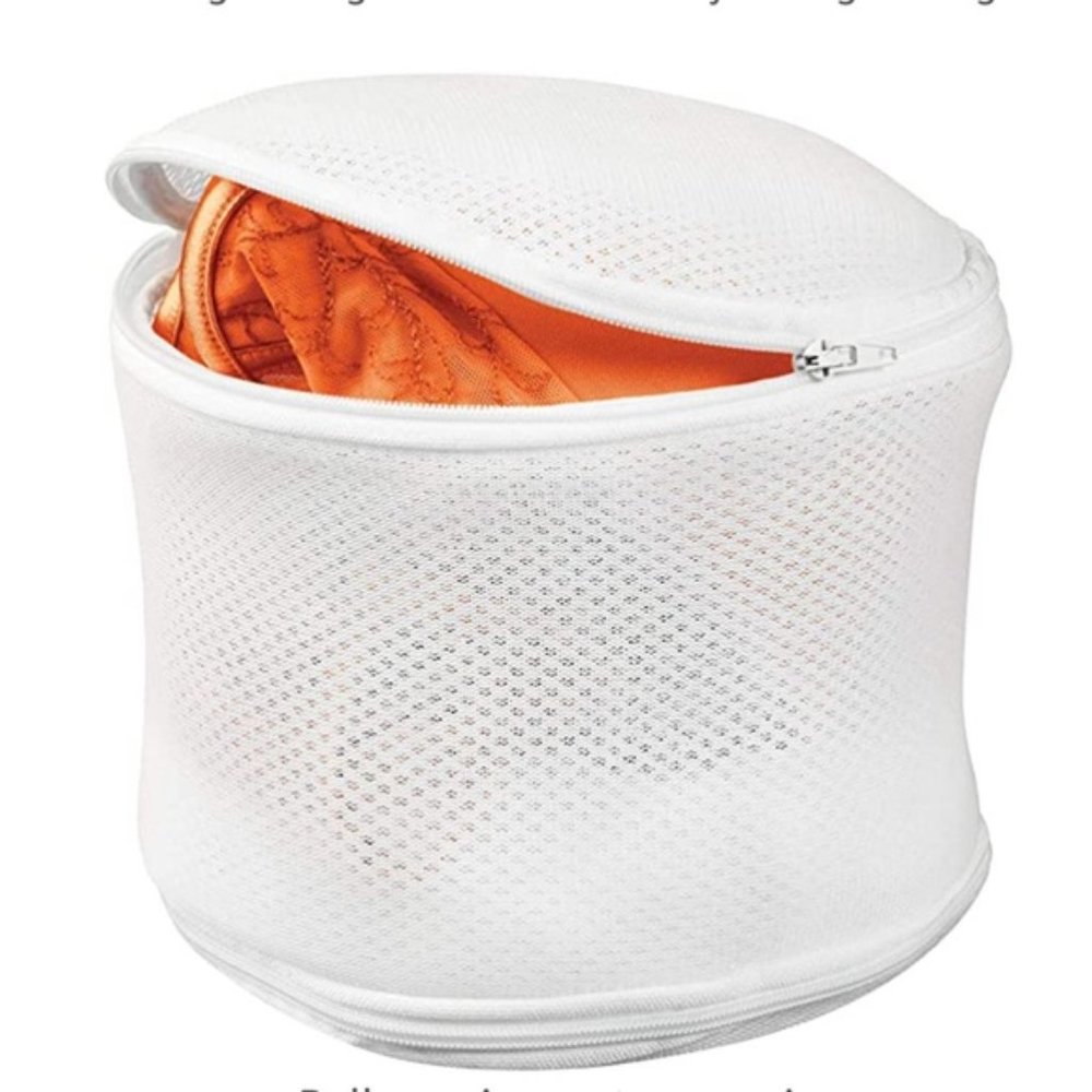 Bra Wash Bag by By Honey-Can-Do 2 Compartment Mesh Laundry Aid White - Picture 2 of 4